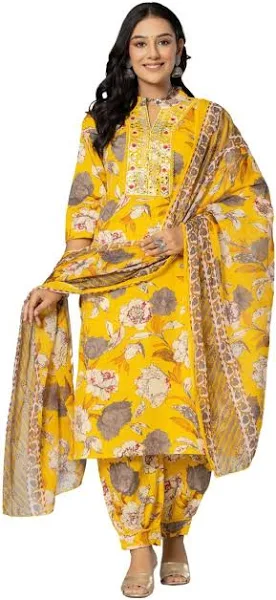 Amayra Women's Printed Straight Kurta Set